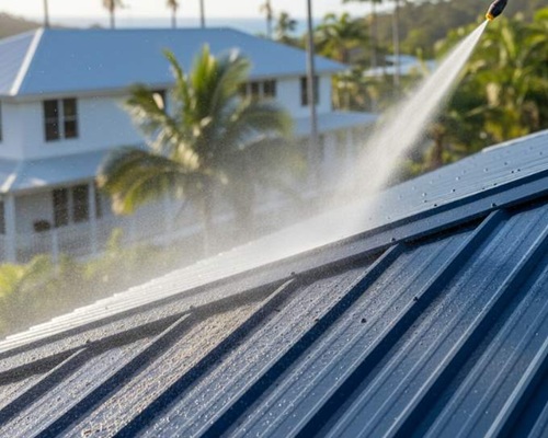 Metal roof clean