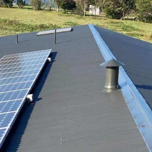 metal roofing painting - after