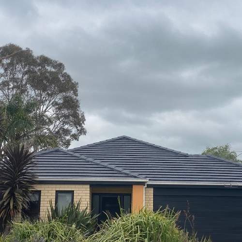 tile roof painting - before